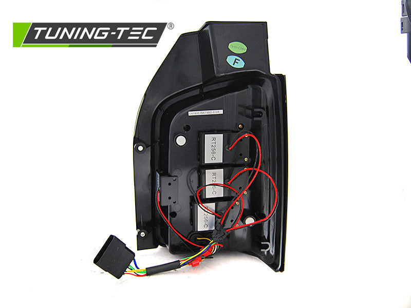 Tuning-Tec Voll LED Lightbar Rückleuchten für VW T6 15-19 rot/schwarz / Dynamischer Blinker