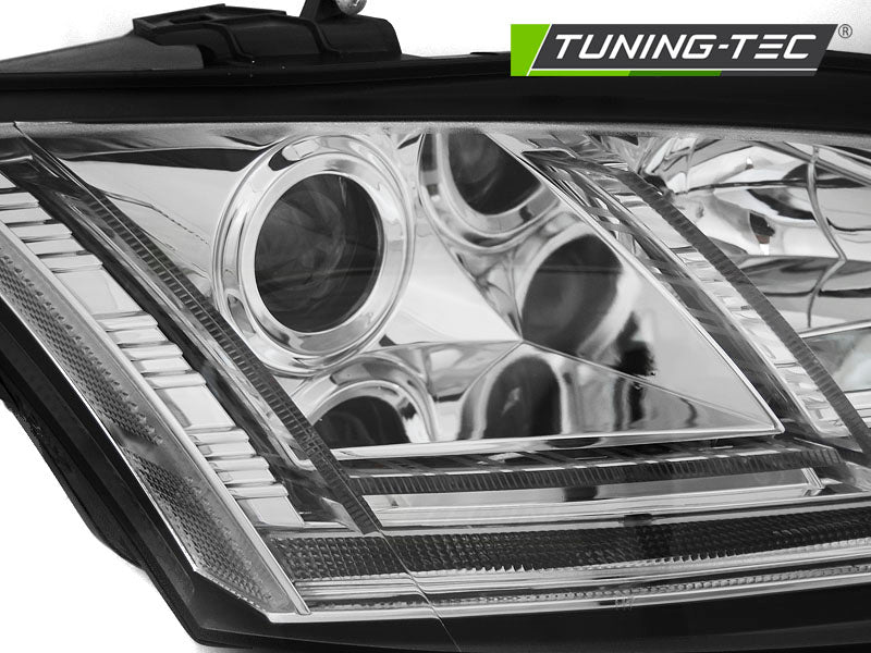 Tuning-Tec LED Tagfahrlicht Scheinwerfer für Audi TT 8J 06-10 chrom