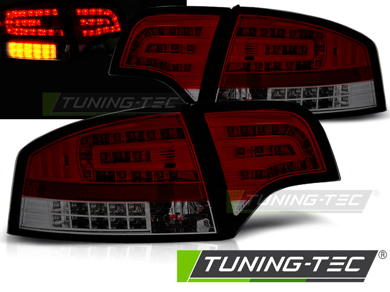 Tuning-Tec LED Rückleuchten für Audi A4 B7 (8E) Limousine 04-08 rot/rauch