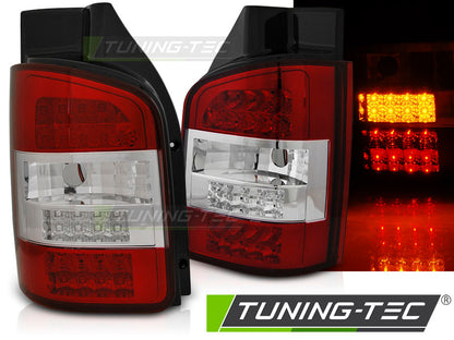 Tuning-Tec LED Rückleuchten für VW T5 03-09 rot/klar (Doppeltürer)