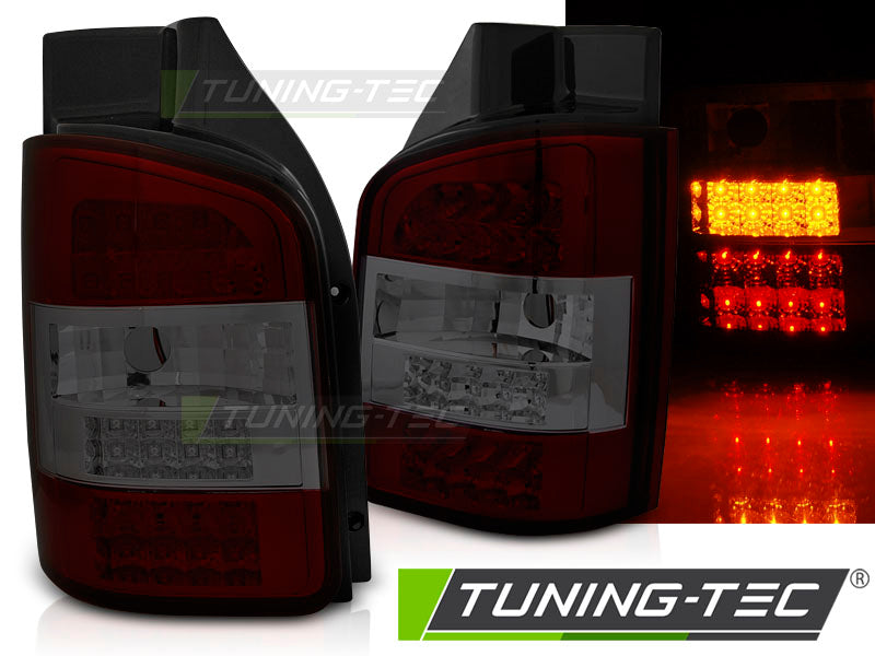 Tuning-Tec LED Rückleuchten für VW T5 03-09 rot/rauch (Doppeltürer)