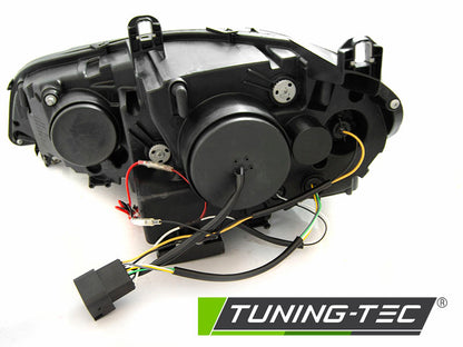 Tuning-Tec Xenon LED Tagfahrlicht Angel Eyes Scheinwerfer für BMW X5 E70 07-10 chrom