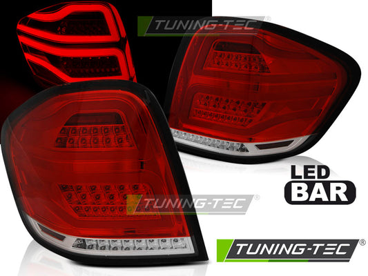 Tuning-Tec Voll LED Rückleuchten für Mercedes Benz ML W164 09-11 rot/klar
