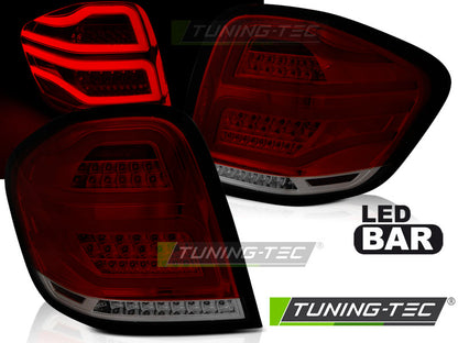 Tuning-Tec Voll LED Rückleuchten für Mercedes Benz ML W164 09-11 rot/rauch