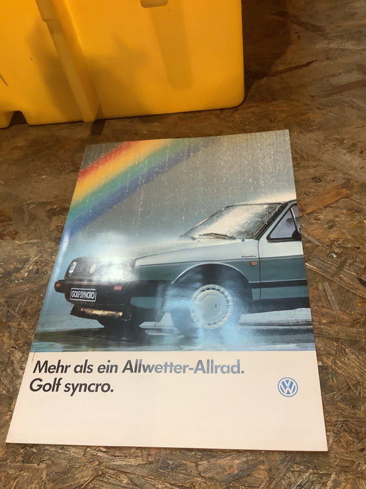 VW Syncro Zeitschrift aus März 1986