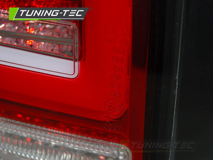 Tuning-Tec Voll LED Lightbar Rückleuchten für VW T5 GP 10-15 rot/klar mit dynamischem Blinker