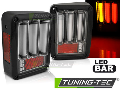 Tuning-Tec LED Lightbar Rückleuchten für Chrysler Jeep Wrangler JK 07-18 schwarz