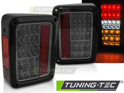 Tuning-Tec LED Rückleuchten für Chrysler Jeep Wrangler JK 07-18 schwarz/rauch