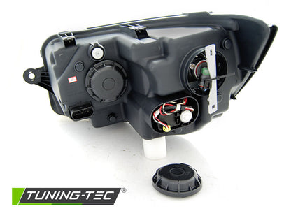 Tuning-Tec LED Tagfahrlicht Scheinwerfer für VW T6 15-19 chrom mit dynamischem Blinker