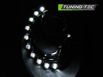 Tuning-Tec LED Tagfahrlicht Scheinwerfer für VW New Beetle 06-12 schwarz