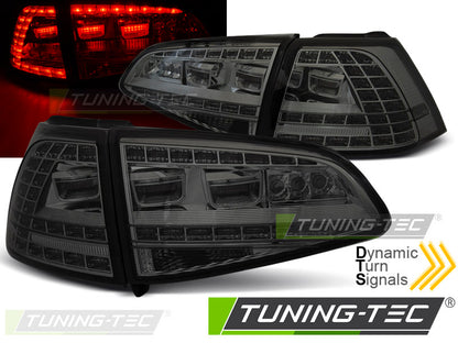 Tuning-Tec LED Rückleuchten für VW Golf 7 (VII) 13-17 chrom/rauch mit dynamischem Blinker