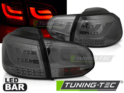 Tuning-Tec LED Lightbar Rückleuchten für VW Golf 6 (VI) 08-12 chrom/rauch