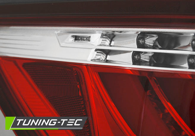 Tuning-Tec LED Lightbar Rückleuchten für BMW 5er E60 LCI Limousine 07-10 rot/klar