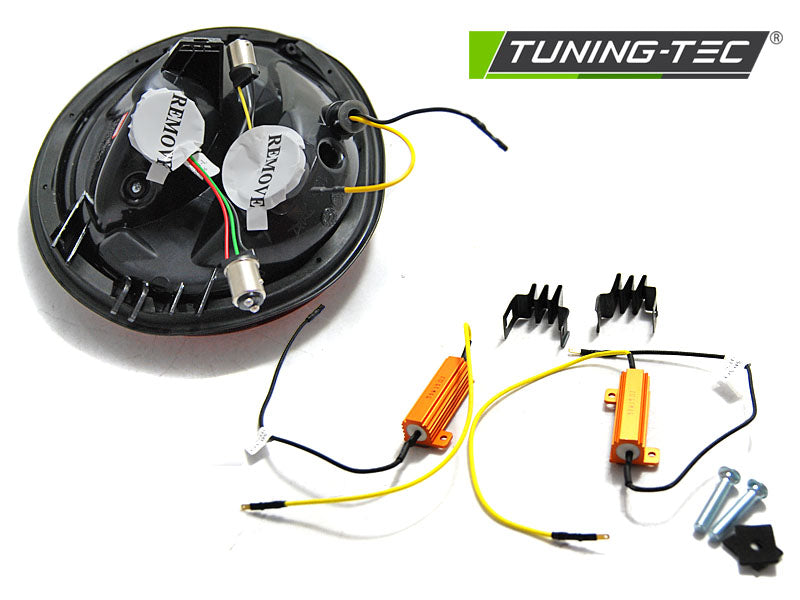 Tuning-Tec LED Lightbar Rückleuchten für VW New Beetle 98-05 chrom/rauch mit dynamischem LED Blinker