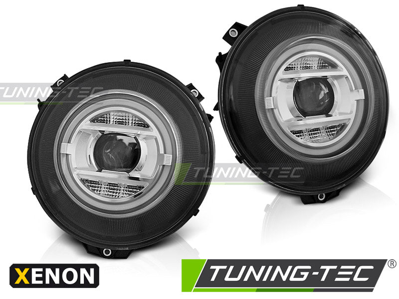 Tuning-Tec Xenon LED Tagfahrlicht Scheinwerfer für Mercedes G-Klasse W463 02-17 schwarz