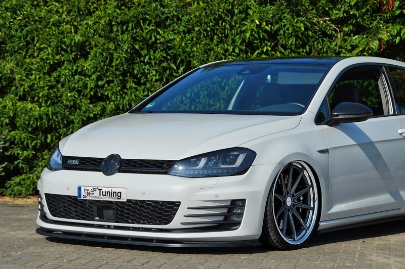 CUP Frontspoilerlippe ABS Volkswagen Golf 7 GTI + GTD Typ AU Schwarz Glanz