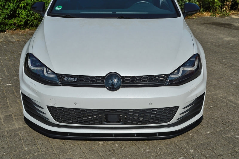 CUP Frontspoilerlippe ABS Volkswagen Golf 7 GTI + GTD Typ AU Schwarz Glanz