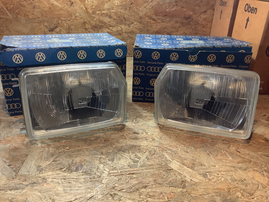 VW Derby II Scheinwerfer links+rechts Satz Original Genuine Parts NEU