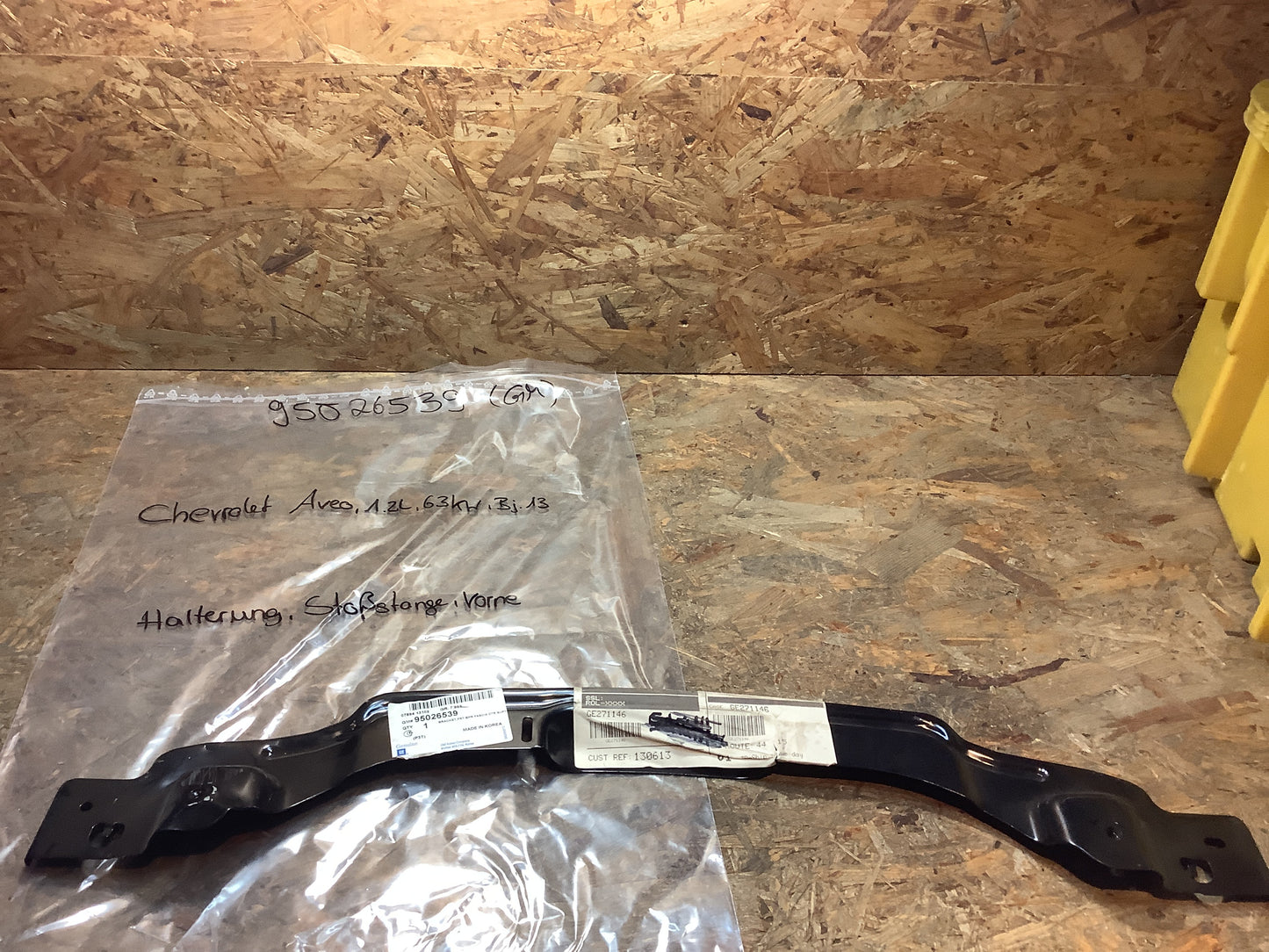 Chevrolet Aveo Halterung, Stoßstange, vorne Original GM NEU