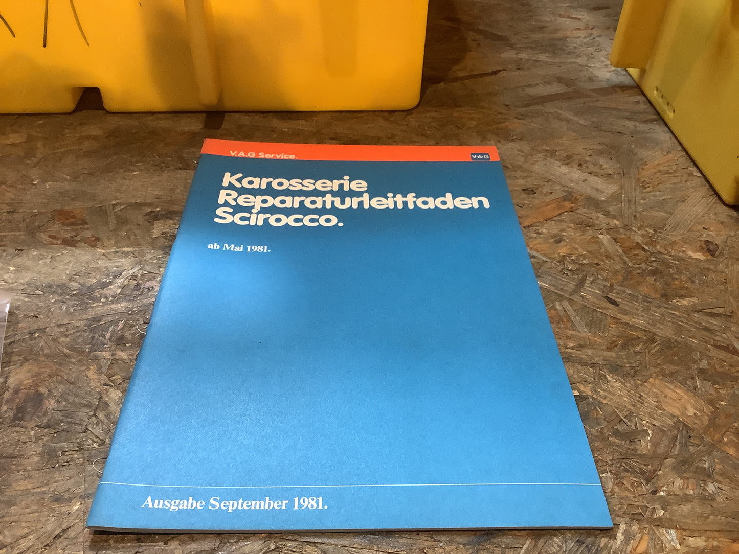 V.A.G Karosserie Reperaturleitfaden Scirocco ab Mai 1981
