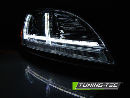 Tuning-Tec Xenon LED Tagfahrlicht Scheinwerfer für Audi TT 8J 10-14 chrom mit Kurvenlicht