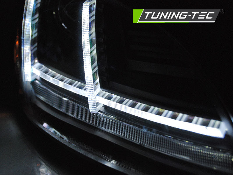 Tuning-Tec Xenon LED Tagfahrlicht Scheinwerfer für Audi TT 8J 10-14 schwarz mit Kurvenlicht