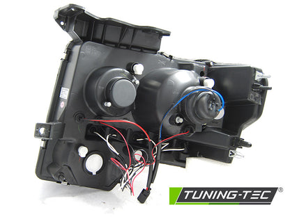 Tuning-Tec LED Angel Eyes Scheinwerfer für Ford F150 MK12 08-14 schwarz