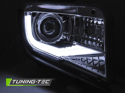 Tuning-Tec LED Tagfahrlicht Scheinwerfer für Chevrolet Camaro 09-13 chrom LTI