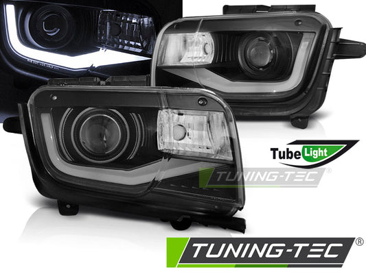 Tuning-Tec LED Tagfahrlicht Scheinwerfer für Chevrolet Camaro 09-13 schwarz LTI
