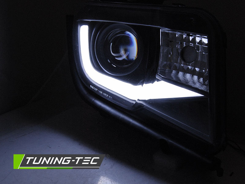 Tuning-Tec LED Tagfahrlicht Scheinwerfer für Chevrolet Camaro 09-13 schwarz LTI