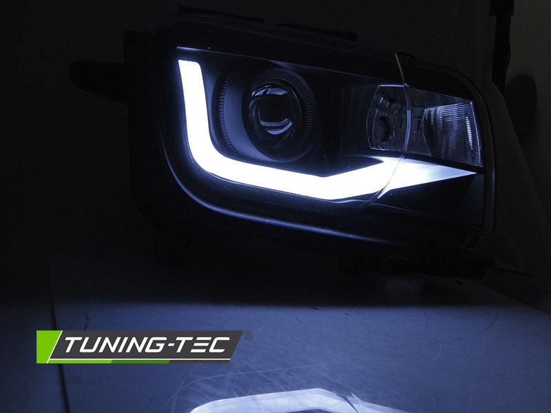 Tuning-Tec LED Tagfahrlicht Scheinwerfer für Chevrolet Camaro 09-13 schwarz LTI