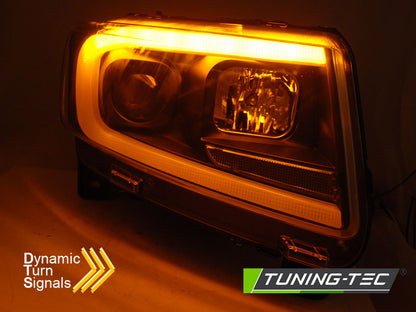 Tuning-Tec LED Tagfahrlicht Scheinwerfer für Jeep Grand Cherokee 11-13 schwarz mit LED Blinker LTI