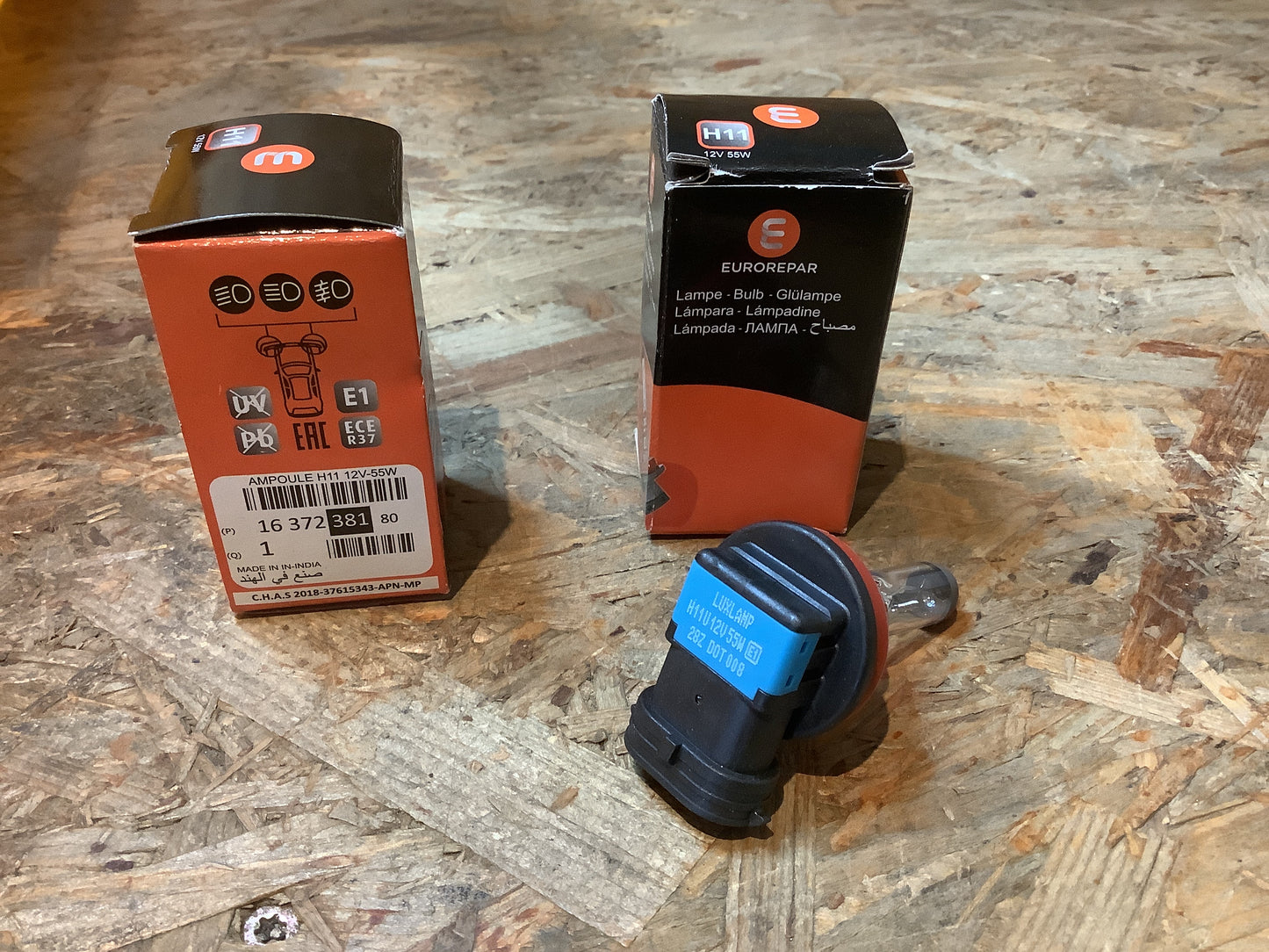 Astra G Bj. 98-05, Astra J Bj. 10-17, Mokka Bj. 12-19 H11 Halogen Birnenset 12V 55KW (je2) Original Eurorepar NEU