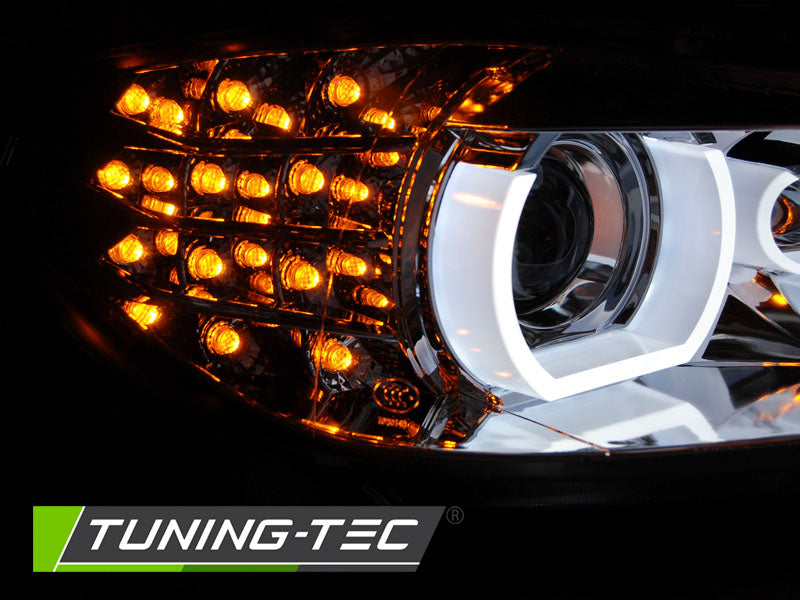 Tuning-Tec Xenon LED Tagfahrlicht Angel Eyes für Scheinwerfer BMW 3er E90/E91 09-11 chrom