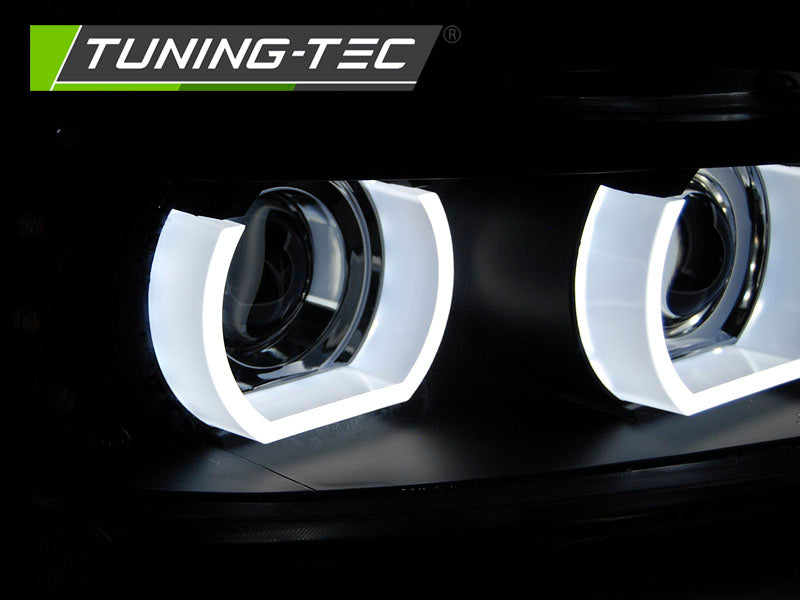 Tuning-Tec Xenon LED Angel Eyes Scheinwerfer für BMW 3er E90/E91 LCI 09-11 schwarz mit LED Blinker