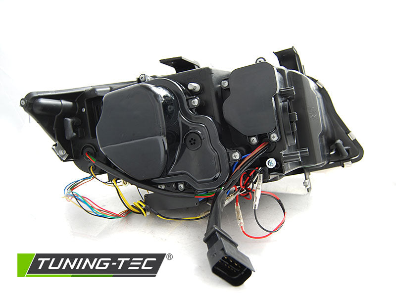 Tuning-Tec Xenon LED Angel Eyes Scheinwerfer für BMW 3er E90/E91 LCI 09-11 schwarz mit LED Blinker