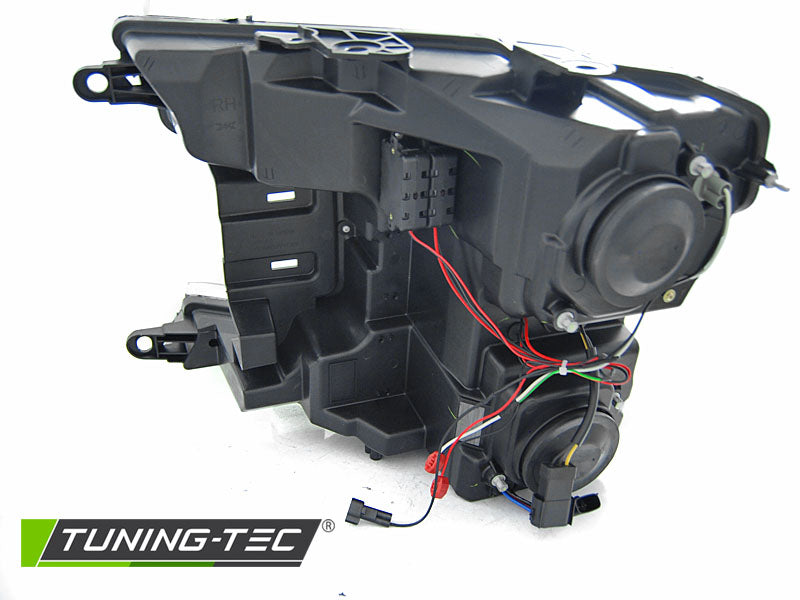 Tuning-Tec LED Tagfahrlicht Scheinwerfer für Ford F150 MK13 17-20 schwarz mit LED Blinker