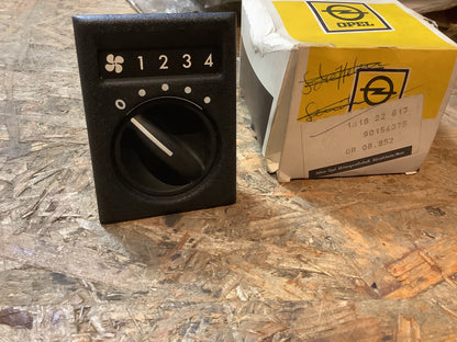 Opel Senator A, Monza Schalter Heizungsgebläse Original Opel NEU