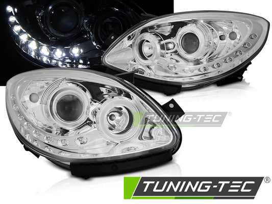 Tuning-Tec LED Tagfahrlicht Scheinwerfer für Renault Twingo 07-11 chrom