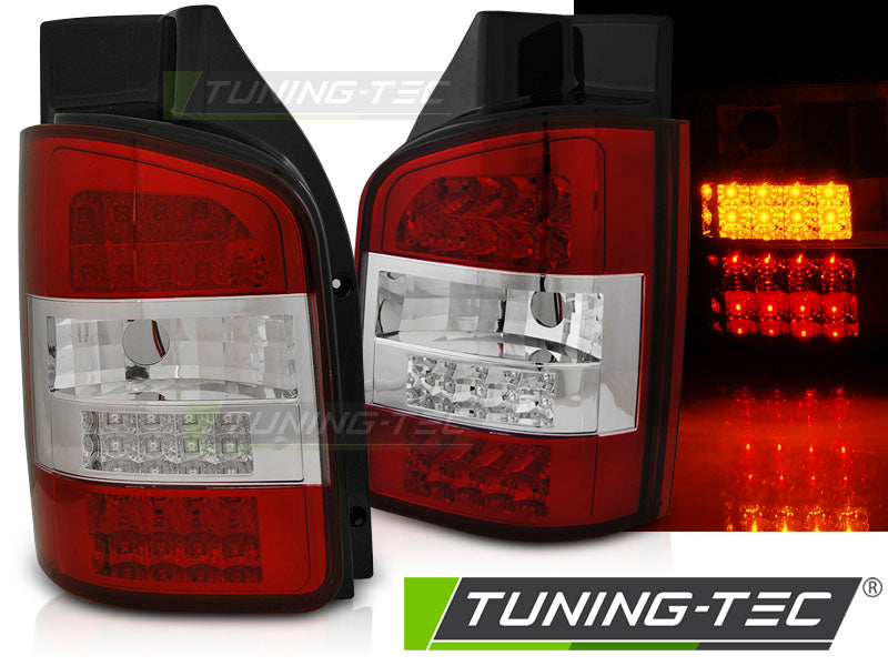 Tuning-Tec LED Rückleuchten für VW T5 GP 10-15 rot/klar (Doppeltürer)