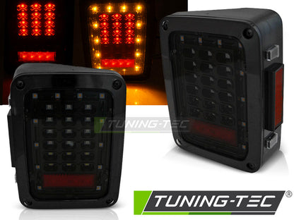Tuning-Tec Voll LED Rückleuchten für Chrysler Jeep Wrangler JK 07-18 schwarz