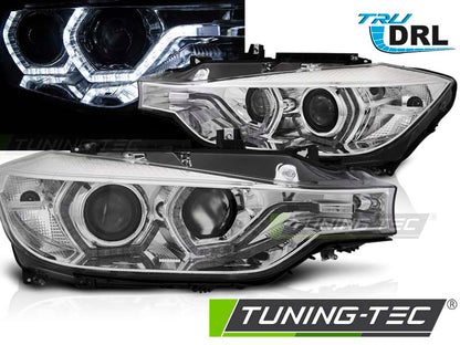 Tuning-Tec LED Angel Eyes Scheinwerfer für BMW 3er F30/F31 Lim./Touring 15-18 chrom dynamisch