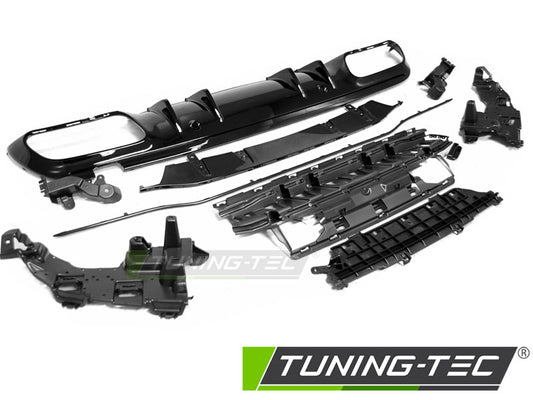 Tuning-Tec Diffusor schwarz Glanz für Mercedes-Benz C-Klasse W205 Lim./T-Modell ab 2018