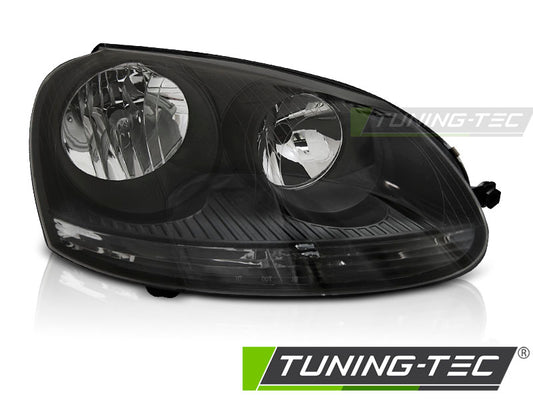 Tuning-Tec Klarglas Scheinwerfer rechts für VW Golf V 3/5 Türer / Kombi 03-09 schwarz