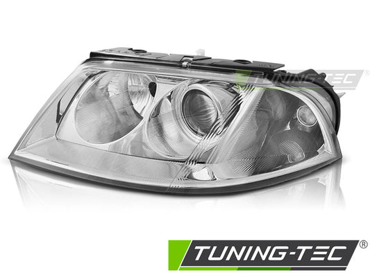 Tuning-Tec Klarglas Scheinwerfer links für VW Passat 3BG Lim./Kombi 00-05 chrom