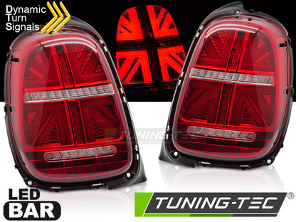 Tuning-Tec LED Rückleuchten für Mini Cooper F55 / F56 / F57 14-17 rot/klar mit dynamischen Blinkern