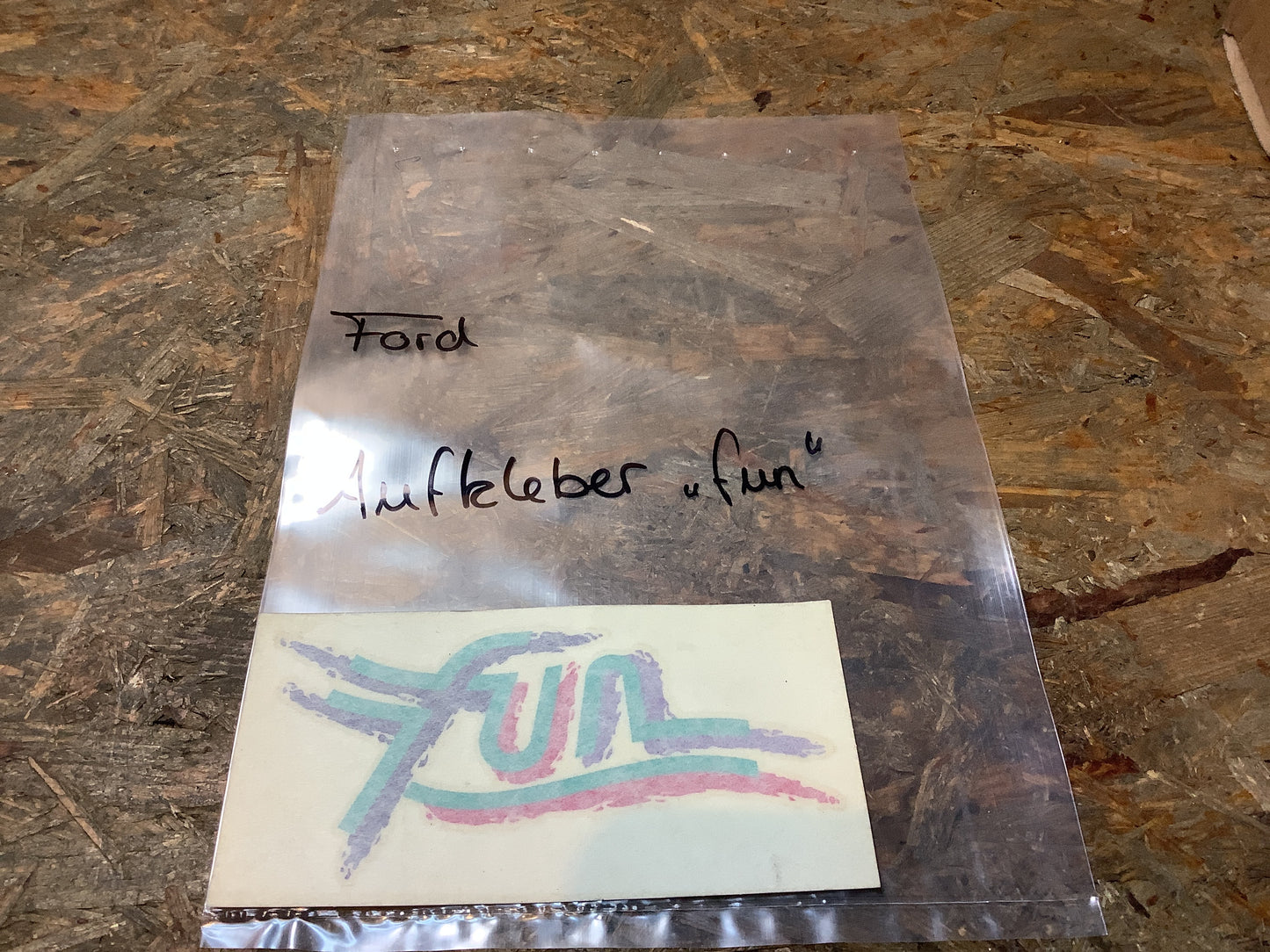 Aufkleber „Fun“ Original Ford NEU