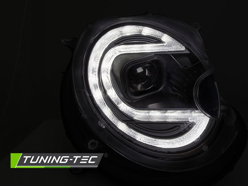 Tuning-Tec Xenon LED Tagfahrlicht Scheinwerfer für Mini Cooper 06-14 schwarz mit LED Blinker