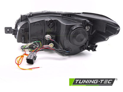 Tuning-Tec Voll LED Lightbar Scheinwerfer für Subaru WRX 14-22 chrom dynamisch