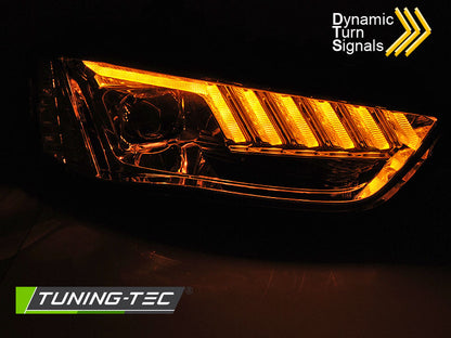 Tuning-Tec Xenon LED Tagfahrlicht Scheinwerfer für Audi A4 B8 Lim./Avant/Cabrio 12-15 chrom dynamisch